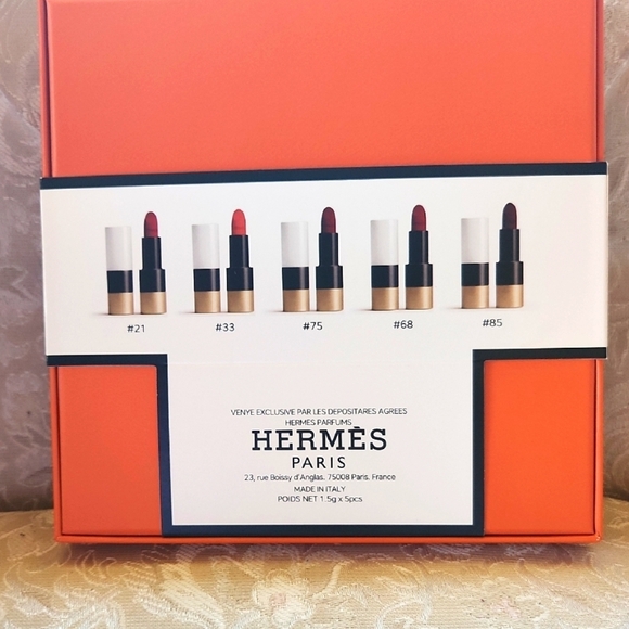 Hermes Lipstick Set - Red and Orange Hues - Picture 1 of 4